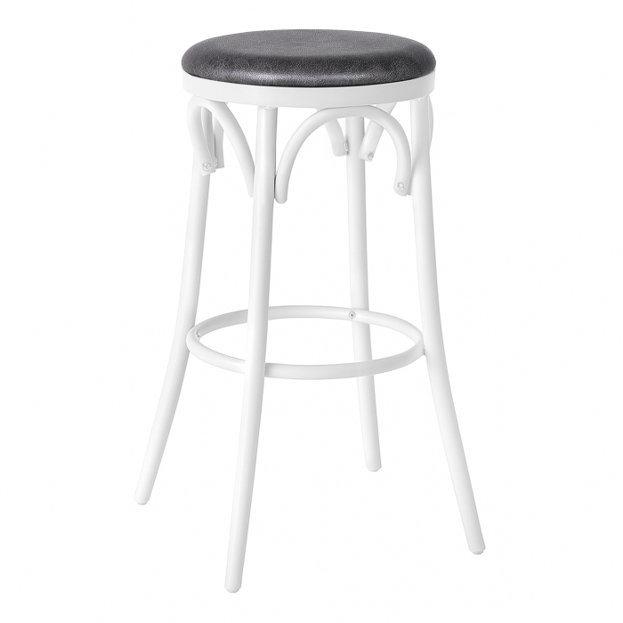 Louise | Bugholz Barhocker | Holz | Schwarz | Leder