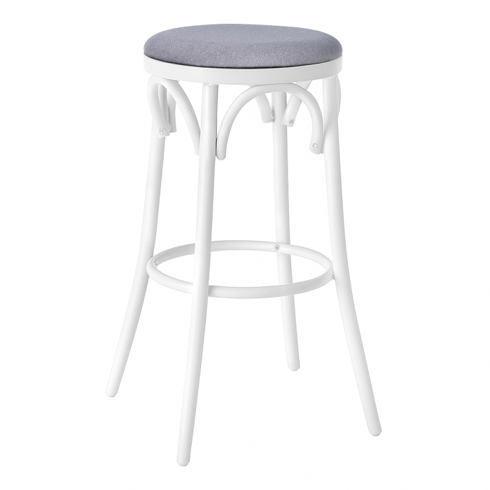 Louise | Bugholz Bartstoel | Hout | Grijs | Fluweel