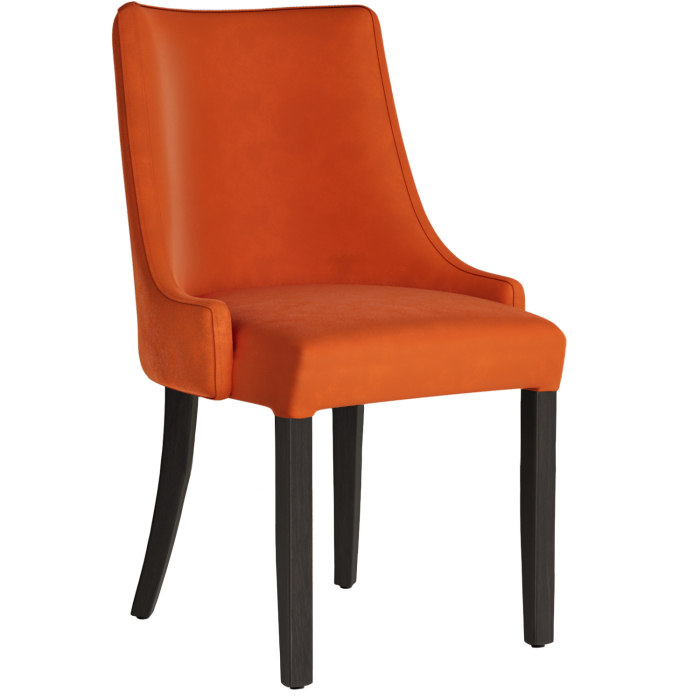 LOLA | Bistro chair | Orange | Velvet