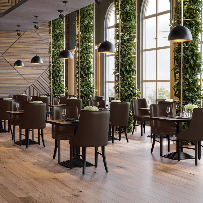 LOLA | Bistrostol | Mörkbrun | Läder