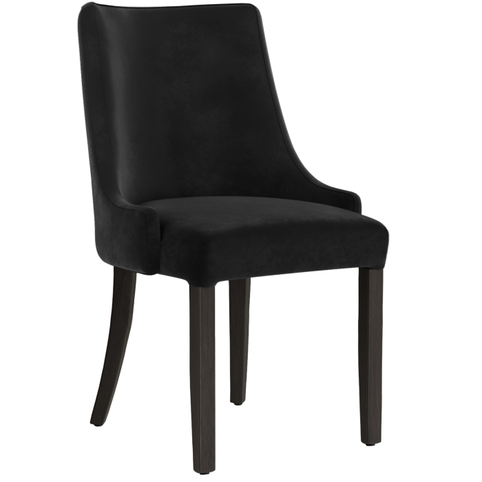 LOLA | Bistrostol | Svart | Samt