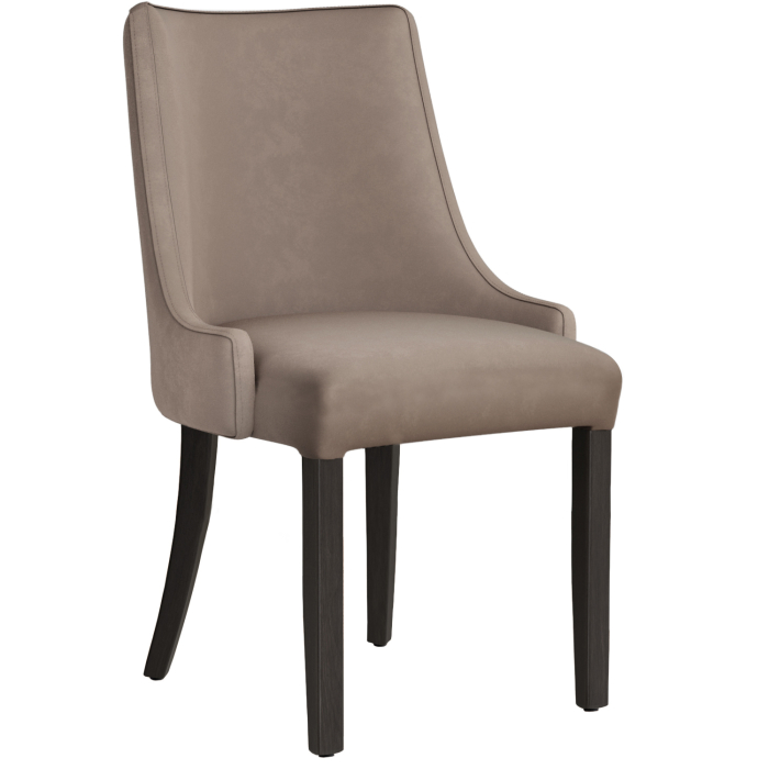 LOLA | Krzesło bistro | Taupe | Aksamit