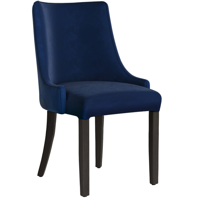 LOLA | Silla de bistró | Azul | Terciopelo