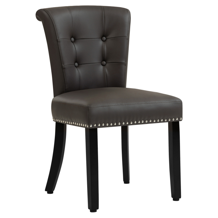 LONDON | Silla de bistró | Piel | marrón