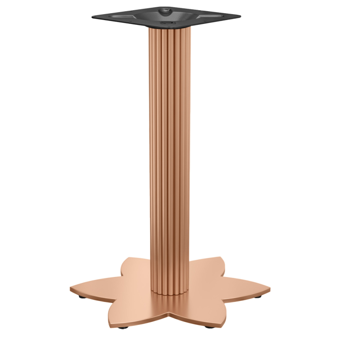 LOTUS | Bistro table base | Copper | Height: 105 cm | Column: Ø 9.5 cm | Base: Ø 50 cm