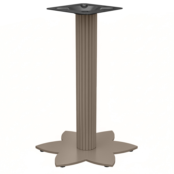 LOTUS | Estructura de mesa bistró | Negro | Altura: 105 cm | Pata: Ø 9,5 cm | Base: Ø 50 cm