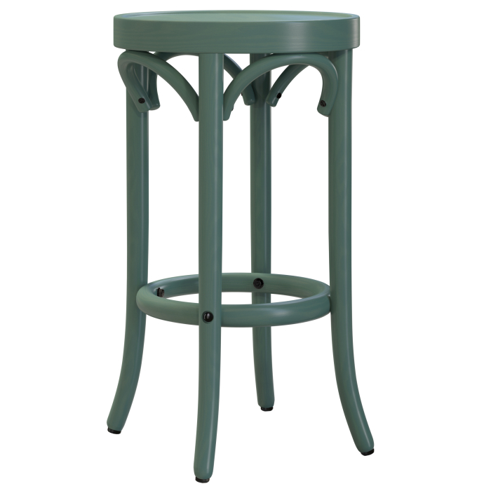 LOUIS | Taburete de madera Bugholz | Madera | Verde