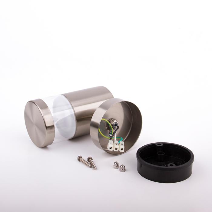 LOVIS LED Sensore da parete per esterni Rilevatore di movimento Argento 7W Moderno 14cm IP44 A++ Rotondo 3000K 700lm 5000h LOVIS LED Sensore da parete per esterni Rilevatore di movimento Argento 7W Moderno 14cm IP44 A++ Rotondo 3000K 700lm 5000h