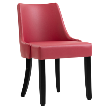 LOLA | Bistro Stuhl | Leder | Rot