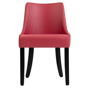LOLA | Sedia da bistro | Rosso | Pelle