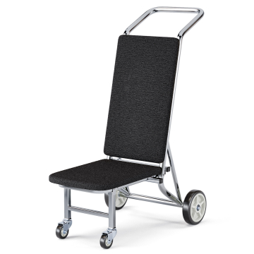 LORENZO | Stoel Trolley | Stof | Zwart