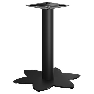 LOTUS | Bistro table frame | Black | Height: 72 cm | Column: Ø 7.6 cm | Base: Ø 50 cm