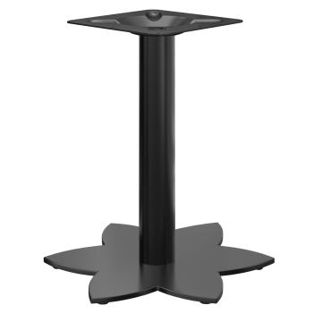 LOTUS | Struttura tavolo bistro | Nero | Altezza: 72 cm | Colonna: Ø 7,6 cm | Base: Ø 50 cm