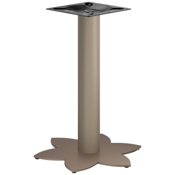 LOTUS | Bistro bordsställning | Taupe | Höjd: 72 cm | Pelare: Ø 7,6 cm | Fot: Ø 50 cm