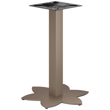 LOTUS | Bistro bordsskena | Taupe | Höjd: 72 cm | Stöd: 6 x 6 cm | Fot: Ø 50 cm