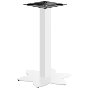 LOTUS | Bistrobordstel | Hvid | Højde: 72 cm | Søjle: 8 x 8 cm | Fod: Ø 50 cm