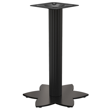 LOTUS | Estructura de mesa bistró | Negro | Altura: 105 cm | Pata: Ø 9,5 cm | Base: Ø 50 cm