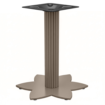 LOTUS | Struttura tavolo bistro | Tortora | Altezza: 72 cm | Colonna: Ø 9,5 cm | Base: Ø 50 cm