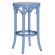 LOUIS | Bentwood Bar Stool | Rattan Weave | Blue