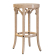 LOUIS | Sgabello in legno curvato | Intreccio in rattan | Quercia