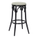 Louise | Tabouret de bar en bois contreplaqué | Bois | Beige | Tissu en peluche