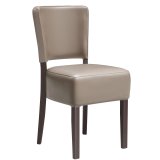 LUCA | Krzesło bistro | Taupe | Skóra