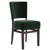 LUCA SMALL | Fauteuil Bistro en velours | Vert