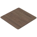 LM | Stół Bistro | 80 x 80 cm | Wysokość 78 cm | Wenge | Stelaż: stal nierdzewna