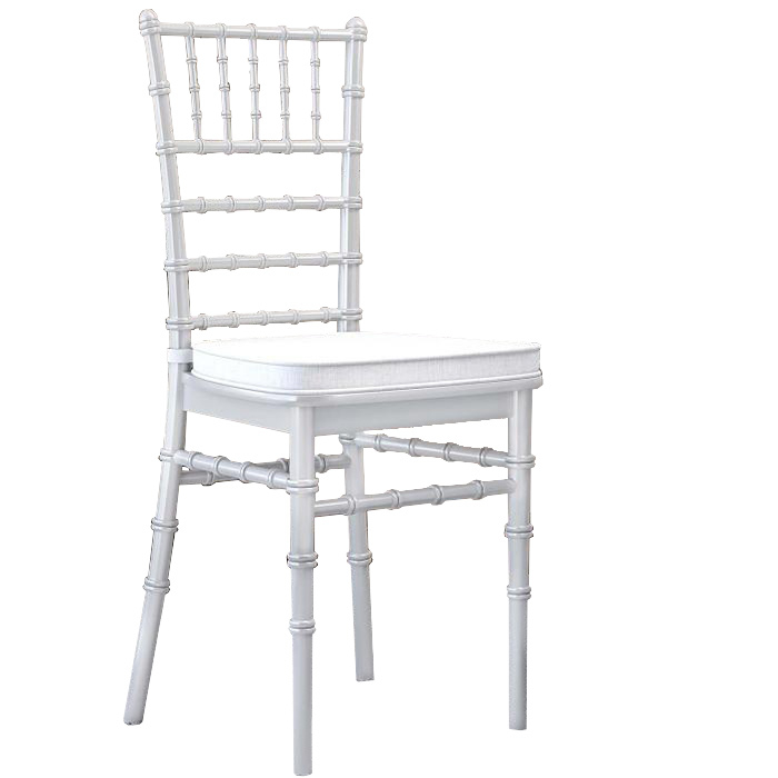 LUCIANA | Chaise de mariage | Blanc | Plastique | Empilable