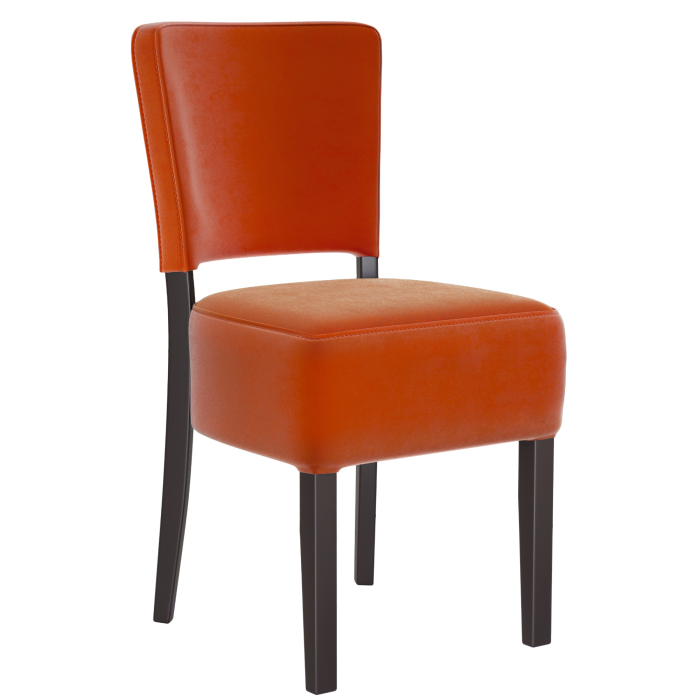 LUCA | Bistro Velours Chaise | Orange