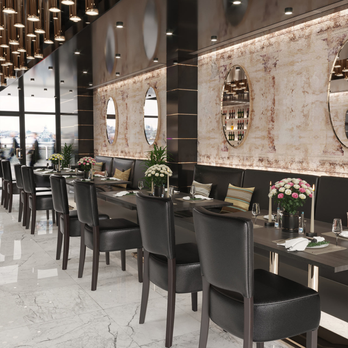 LUCA | Bistrostol | Svart | Läder LUCA | Bistrostol | Svart | Läder