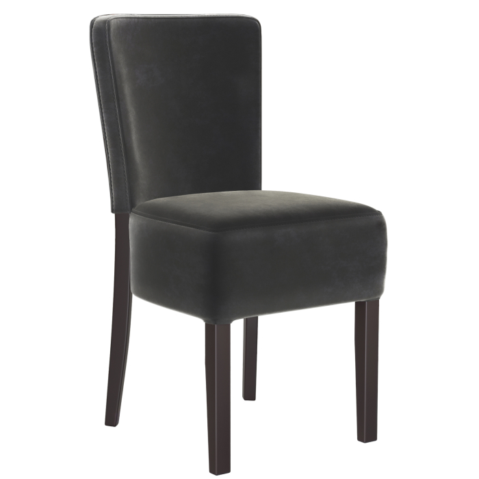 LUCA FULL | Bistro Velours Chaise | Gris