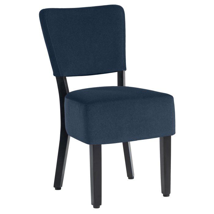 LUCA | Silla de bistró | Terciopelo | Azul