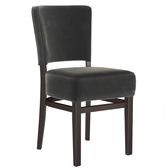 LUCA SMALL | Bistro Velours Chaise | Gris