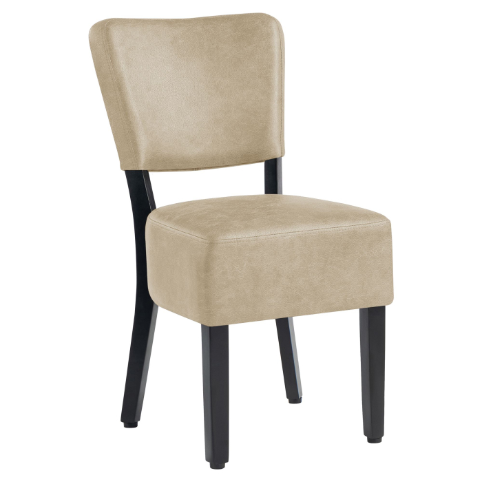 LUCA | Chaise de bistro | Cuir | Beige
