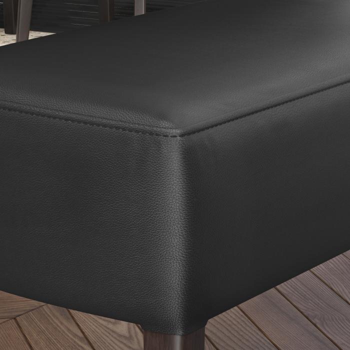 LUCA | Bistro Sittbänk | Svart | B:H 120 x 83 cm | Läder LUCA | Bistro Sittbänk | Svart | B:H 120 x 83 cm | Läder