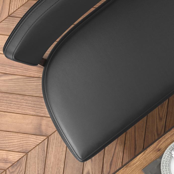 LUCA | Bistro Sittbänk | Svart | B:H 120 x 83 cm | Läder LUCA | Bistro Sittbänk | Svart | B:H 120 x 83 cm | Läder