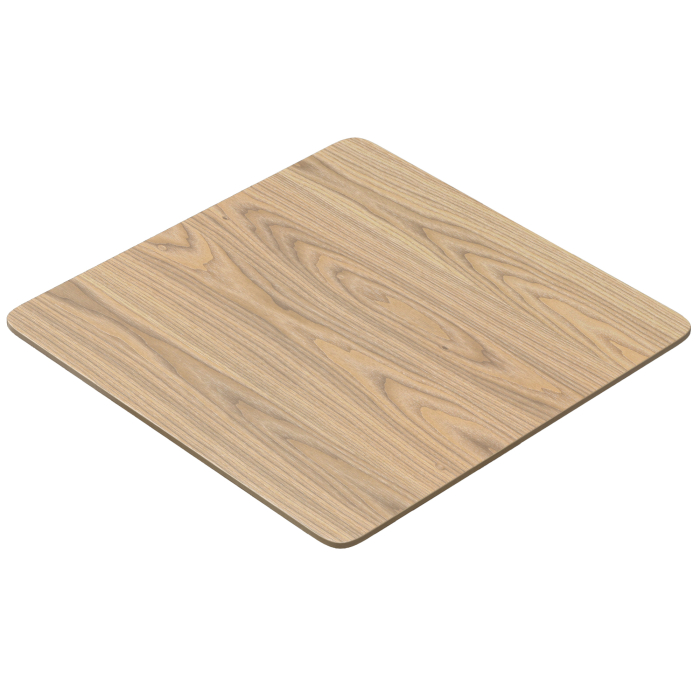 LUGANO | GastroBordsskiva | B:T 80 x 80 cm | Ek | Fyrkantig