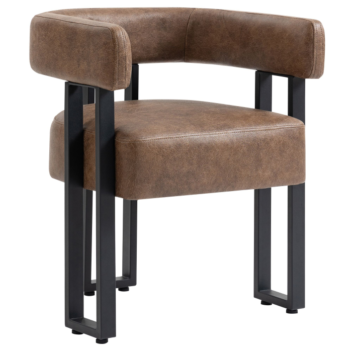 LUKE | Bistro Chair | Leather | Brown
