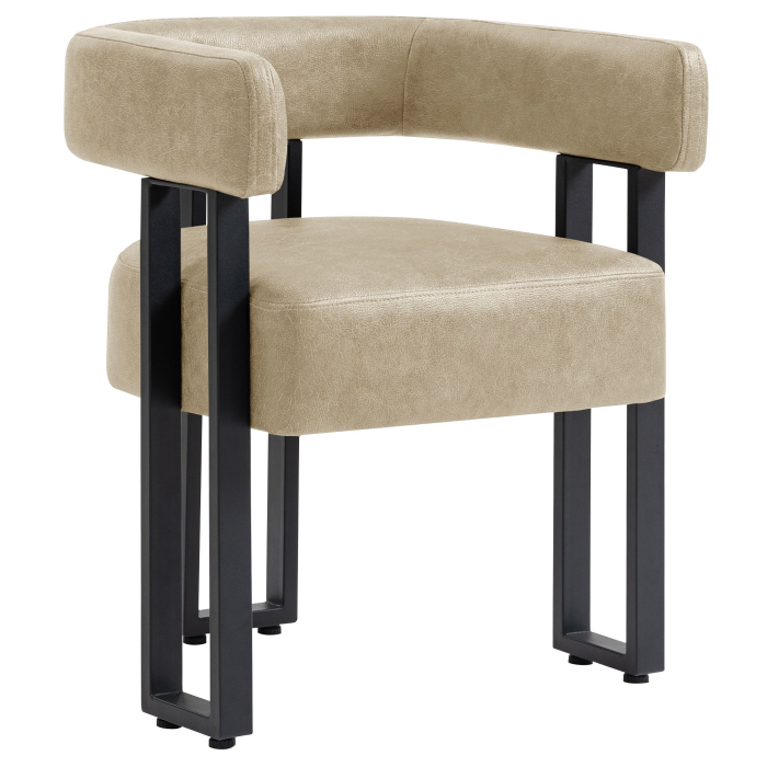 LUKE | Bistro Stuhl | Leder | Beige