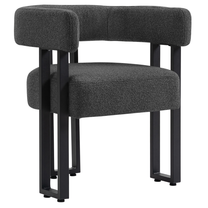 LUKE | Silla de bistró | Tela Teddy | Beige