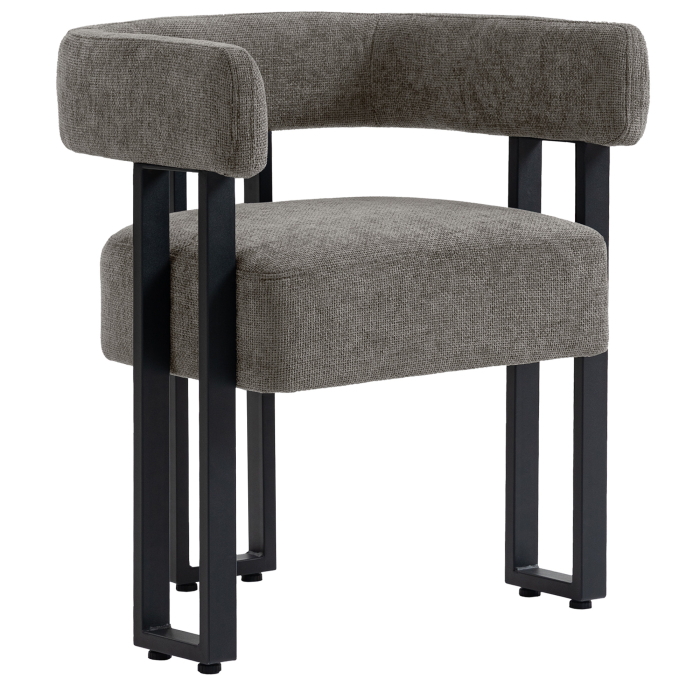 LUKE | Bistrostol | Tyg/Textil | Grå