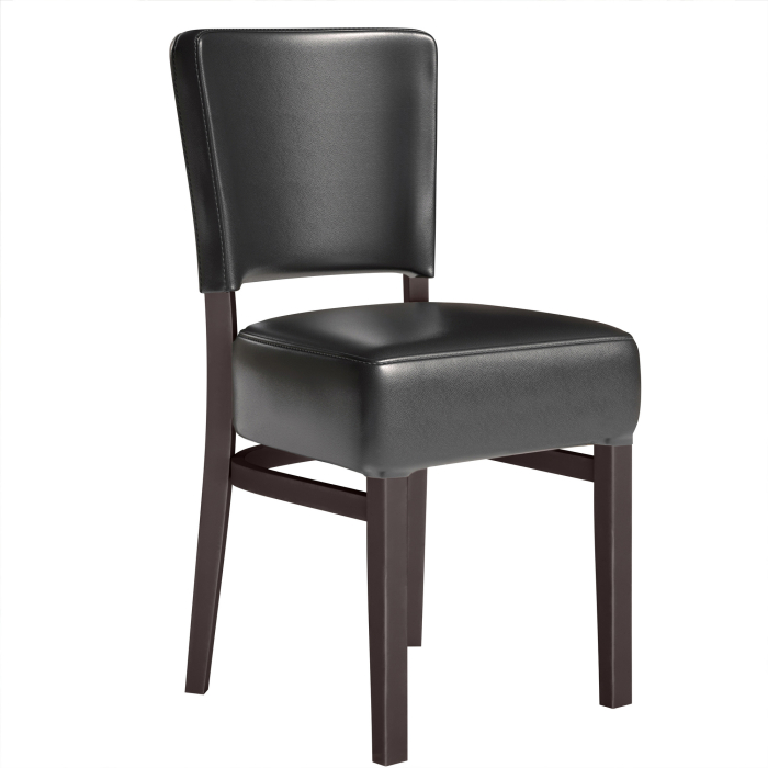 LUCA SMALL | Restaurant Chair | Black | Leather