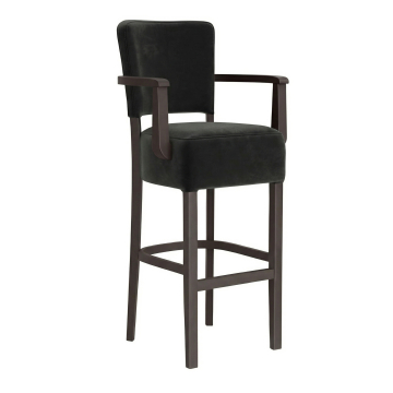 LUCA ARM | Bistrobarstol | Sammet | Svart