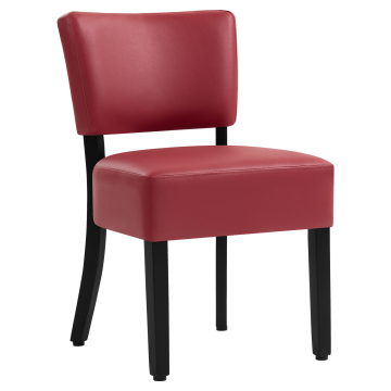 LUCA BIG | Bistro chair | Red | Leather