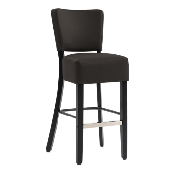 LUCA | Bistro Barhocker | Leder | Braun