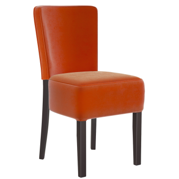 LUCA FULL | Bistro Samt Stuhl | Orange