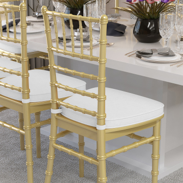 LUCIANA | Chaise napoléon | Or | Plastique | Empilable