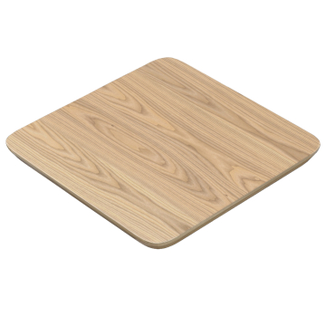 LUGANO | Piano tavolo Gastro Terrassen | B:T 60 x 60 cm | Rovere | Quadrato