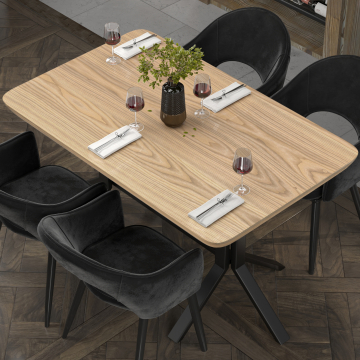 LUGANO | GastroTischplatte | B:T 120 x 70 cm | Eiche | Quadratisch